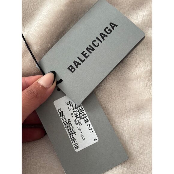 Balenciaga Womens Long Sleeve Black Top S - Picture 5 of 10